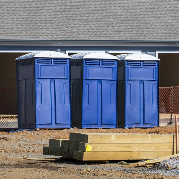 what is the maximum capacity for a single portable restroom in Caroline New York